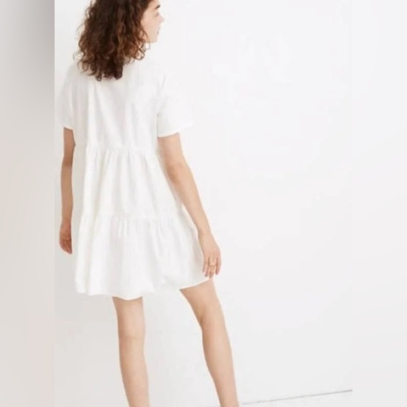 Madewell White Tiered Babydoll Dress - Picture 2 of 10